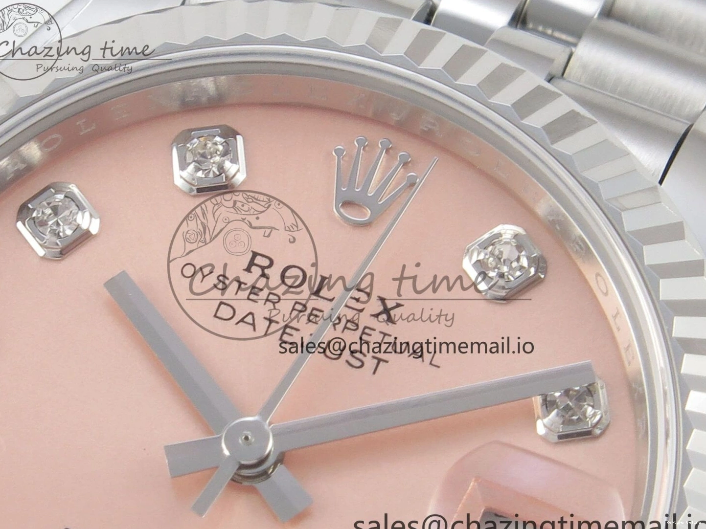 0105 Trendsetting DateJust 31 278274 THBF 1:1 Best Edition 904L Steel RG Diamond Dial on SS Jubilee Bracelet HZ Cal. 3